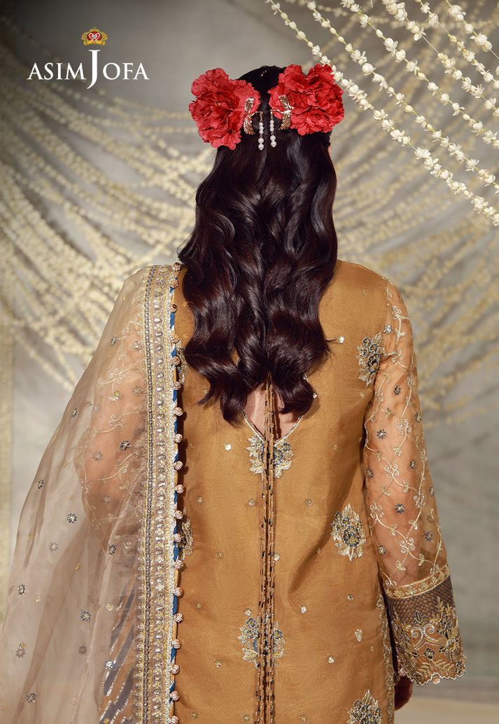 Buy asim jofa AJULFE-03 Embroidered  Suit 3 Pcs Unstitched | Women Summer Dress 2026.choose good quality brands like Maria b zainab Chottani, Hussain Rehar etc... Various Pakistani branded dresses summer fabric, elegant design, perfect for casual & formal wear also shop eid collections from khaslibaas .delivery available in UK, USA, Canada, UAE, Dubai and other countries... 