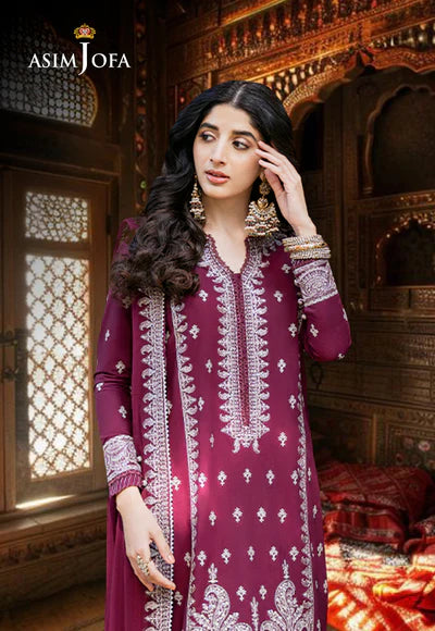 Buy Asim jofa | AJKM-02 Embroidered poly cotton collection | Women FESTIVE Dress 2026.choose good quality brands like Maria b zainab Chottani, Hussain Rehar etc... Various Pakistani branded dresses summer fabric, elegant design, perfect for casual & formal wear also shop eid collections from khaslibaas .delivery available in UK, USA, Canada, UAE, Dubai and other countries... 