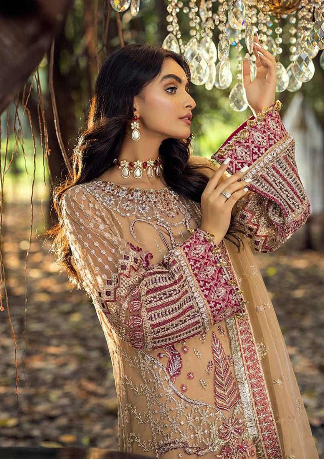 Adan Libas Pendant Star Sang-E-Rah - D#06 | Festive Collection