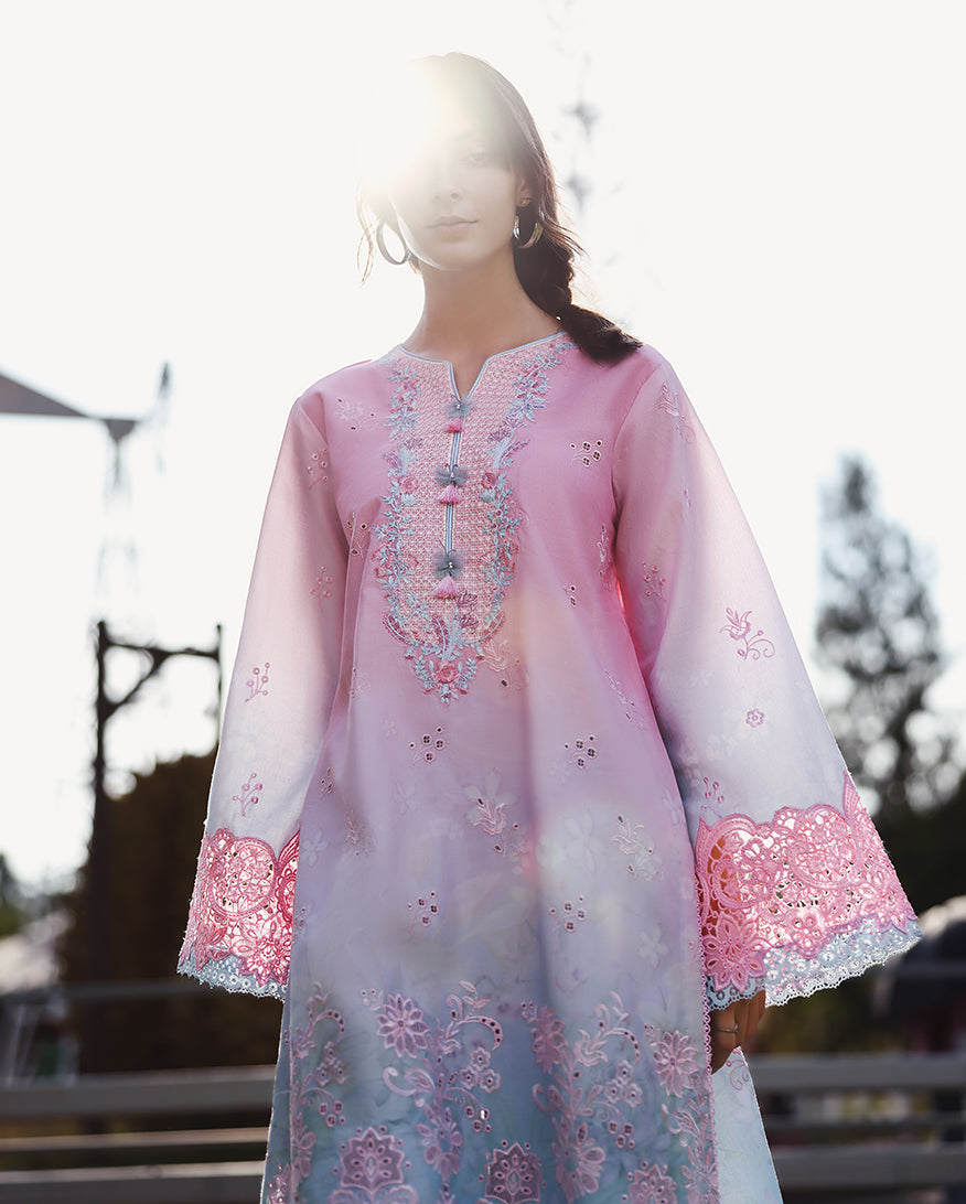 Buy Mushq Solace Ombre Chikankari Faint Blossom – Luxury Unstitched Lawn Suit 2026 | Women Summer Dresses 2026.choose good quality brands like Maria b zainab Chottani, Hussain Rehar, sobia nazir, Qalamkar, asim jofa etc... Various Pakistani branded dresses summer fabric, elegant design, perfect for casual & formal wear also shop eid collections from khaslibaas .delivery available in UK, USA, Canada, UAE, Dubai, Australia and other countries... 