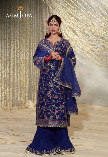 Buy asim jofa AJULFE-10 Embroidered  Suit 3 Pcs Unstitched | Women Summer Dress 2026.choose good quality brands like Maria b zainab Chottani, Hussain Rehar etc... Various Pakistani branded dresses summer fabric, elegant design, perfect for casual & formal wear also shop eid collections from khaslibaas .delivery available in UK, USA, Canada, UAE, Dubai and other countries... 