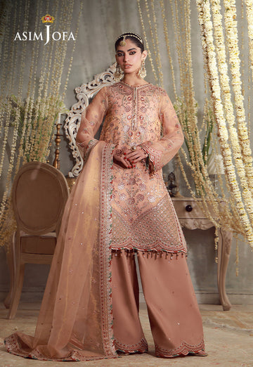 Buy asim jofa AJULFE-12 Embroidered  Suit 3 Pcs Unstitched | Women Summer Dress 2026.choose good quality brands like Maria b zainab Chottani, Hussain Rehar etc... Various Pakistani branded dresses summer fabric, elegant design, perfect for casual & formal wear also shop eid collections from khaslibaas .delivery available in UK, USA, Canada, UAE, Dubai and other countries... 