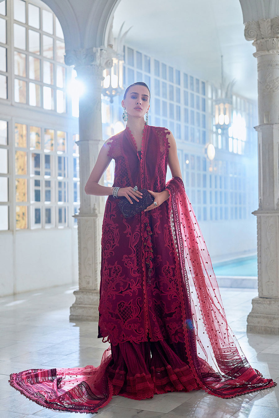 Buy from khaslibaas | sobia nazir Luxury Lawn Eid 2026 | 3 piece unstitched embroidered lawn suit for women (design 5A).choose good quality brands like Maria b zainab Chottani Various Pakistani branded dresses summer fabric, elegant design, perfect for casual & formal wear.delivery available in UK, USA, Canada, UAE, Dubai and other countries... 