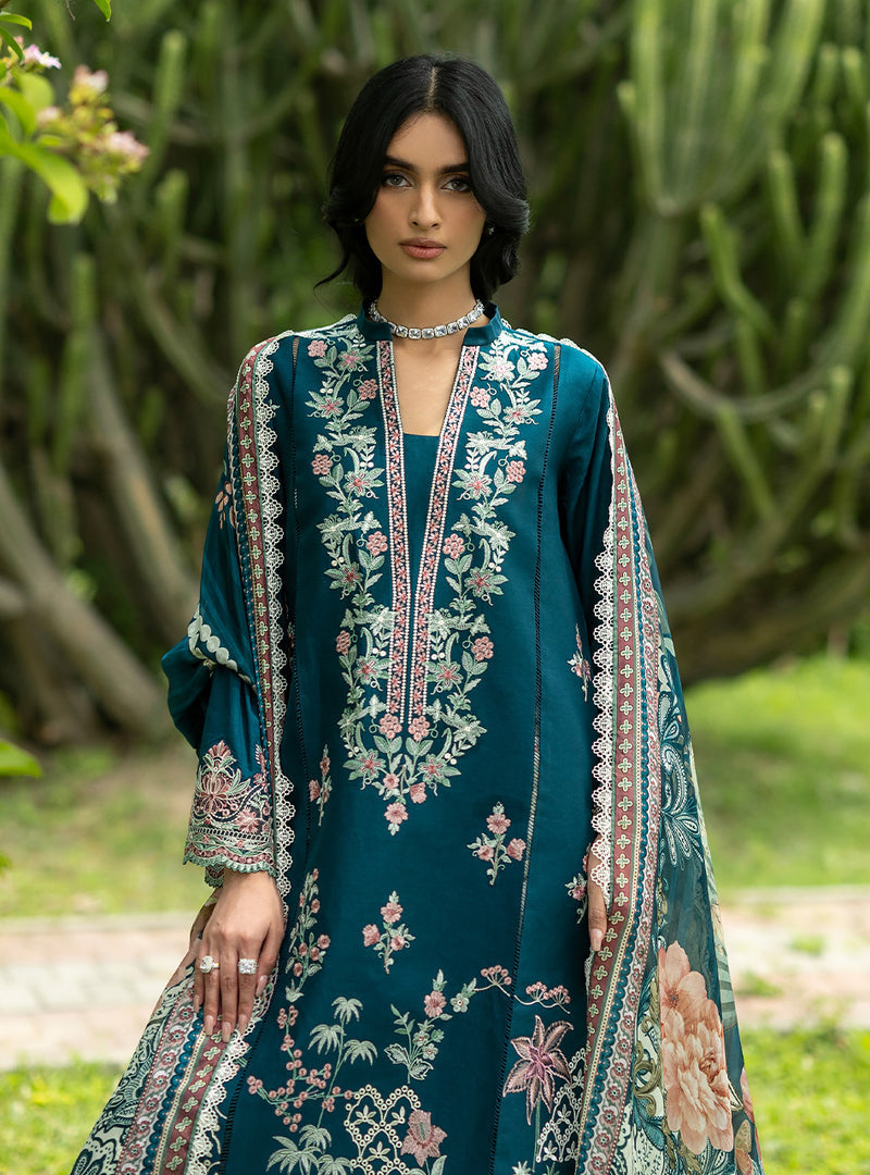 Buy from khaslibaas | ZAINAB CHOTTANI Luxury Lawn '26 | 3 piece unstitched embroidered lawn suit for women (Faye - 01).choose good quality brands like Maria b, Sobia Nazir zainab Chottani Various Pakistani branded dresses summer fabric, elegant design, perfect for casual & formal wear.delivery available in UK, USA, Canada, UAE, Dubai and other 
