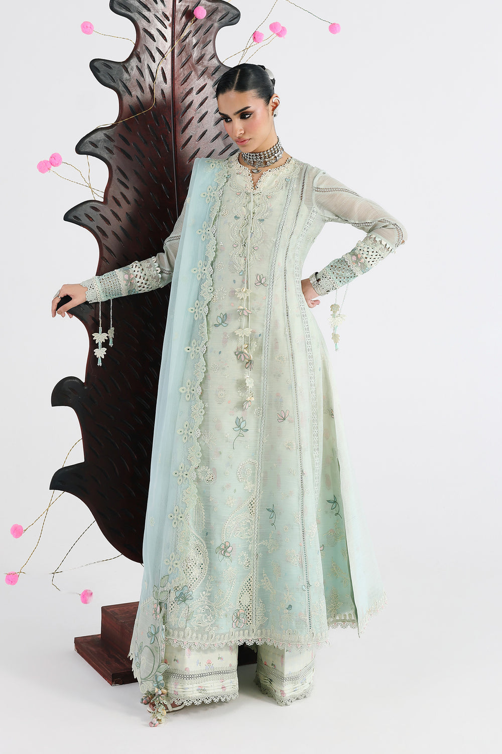 Buy QALAMKAR QFL-08 SABEL Embroidered  Suit 3 Pcs Unstitched | Women Summer Dresses 2026.choose good quality brands like Maria b zainab Chottani, Hussain Rehar, sobia nazir etc... Various Pakistani branded dresses summer fabric, elegant design, perfect for casual & formal wear also shop eid collections from khaslibaas .delivery available in UK, USA, Canada, UAE, Dubai and other countries... 