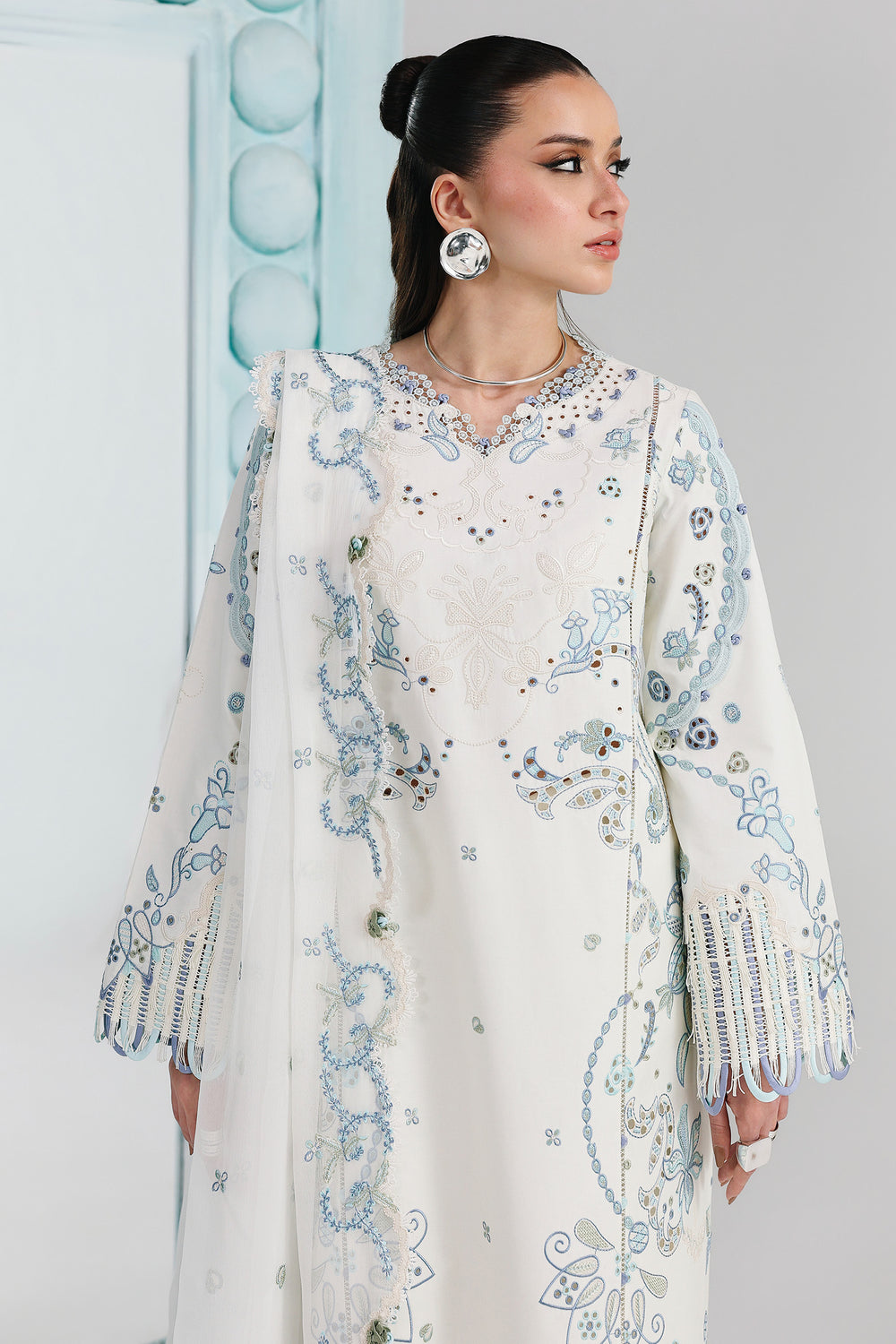 Buy QALAMKAR QFL-03 IRMIN Embroidered  Suit 3 Pcs Unstitched | Women Summer Dresses 2026.choose good quality brands like Maria b zainab Chottani, Hussain Rehar, sobia nazir etc... Various Pakistani branded dresses summer fabric, elegant design, perfect for casual & formal wear also shop eid collections from khaslibaas .delivery available in UK, USA, Canada, UAE, Dubai and other countries... 