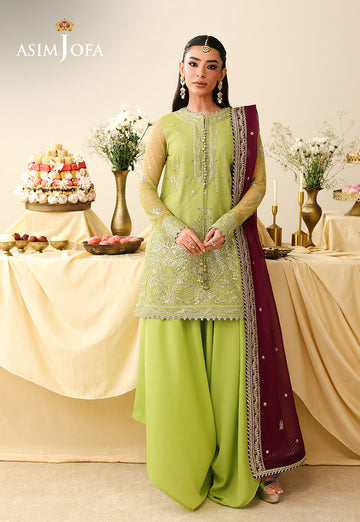 Shop Asim Jofa Luxury Festive '26 | AJULIH-10 original Pakistani designer collection online with free international delivery at Khaslibaas.com.