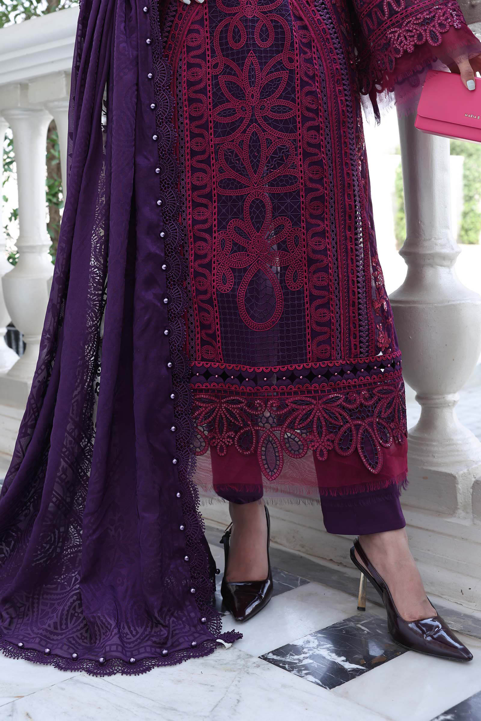Buy from khaslibaas mariab Luxury lawn Eid II - 3 piece unstitched embroidered lawn suit for women ( D-14).choose good quality brands like Maria b Sobia Nazir Various Pakistani branded dresses summer fabric, elegant design, perfect for casual & formal wear.delivery available in UK, USA,Australia, Canada, UAE, Dubai and other countries... 
