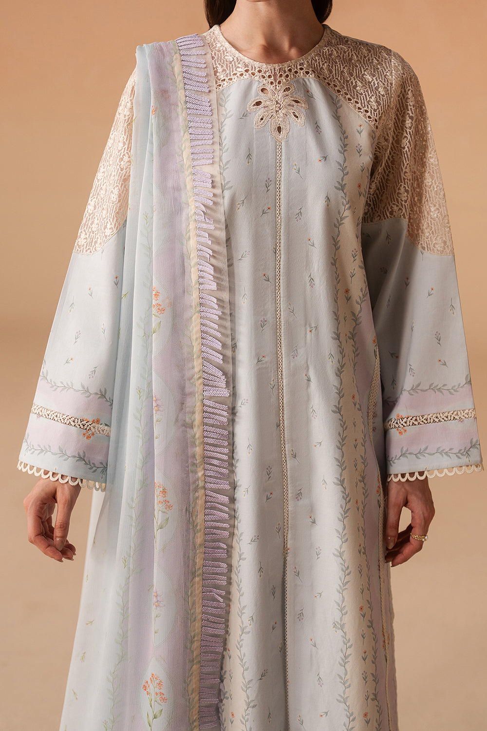 Buy Afrozeh | Haze - Summer Edit'26 (Sunnival Blue ) Suit 3 Pcs | Women Summer Dresses 2026.choose good quality brands like Maria b zainab Chottani, Hussain Rehar, sobia nazir etc... Various Pakistani branded dresses summer fabric, elegant design, perfect for casual & formal wear also shop eid collections from khaslibaas .delivery available in UK, USA, Canada, UAE, Dubai and other countries... 
