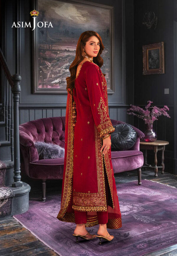Buy Asim jofa AJKK-19 EMBROIDERED TWISTED SILK. choose good quality brands like Maria b zainab Chottani, Hussain Rehar etc... Various Pakistani branded dresses summer fabric, elegant design, perfect for casual & formal wear also shop eid collections from khaslibaas .delivery available in UK, USA, Canada, UAE, Dubai and other countries... 