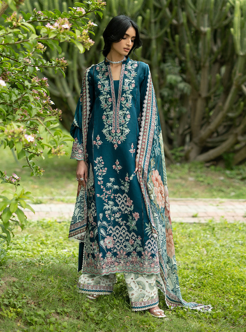 Buy from khaslibaas | ZAINAB CHOTTANI Luxury Lawn '26 | 3 piece unstitched embroidered lawn suit for women (Faye - 01).choose good quality brands like Maria b, Sobia Nazir zainab Chottani Various Pakistani branded dresses summer fabric, elegant design, perfect for casual & formal wear.delivery available in UK, USA, Canada, UAE, Dubai and other 