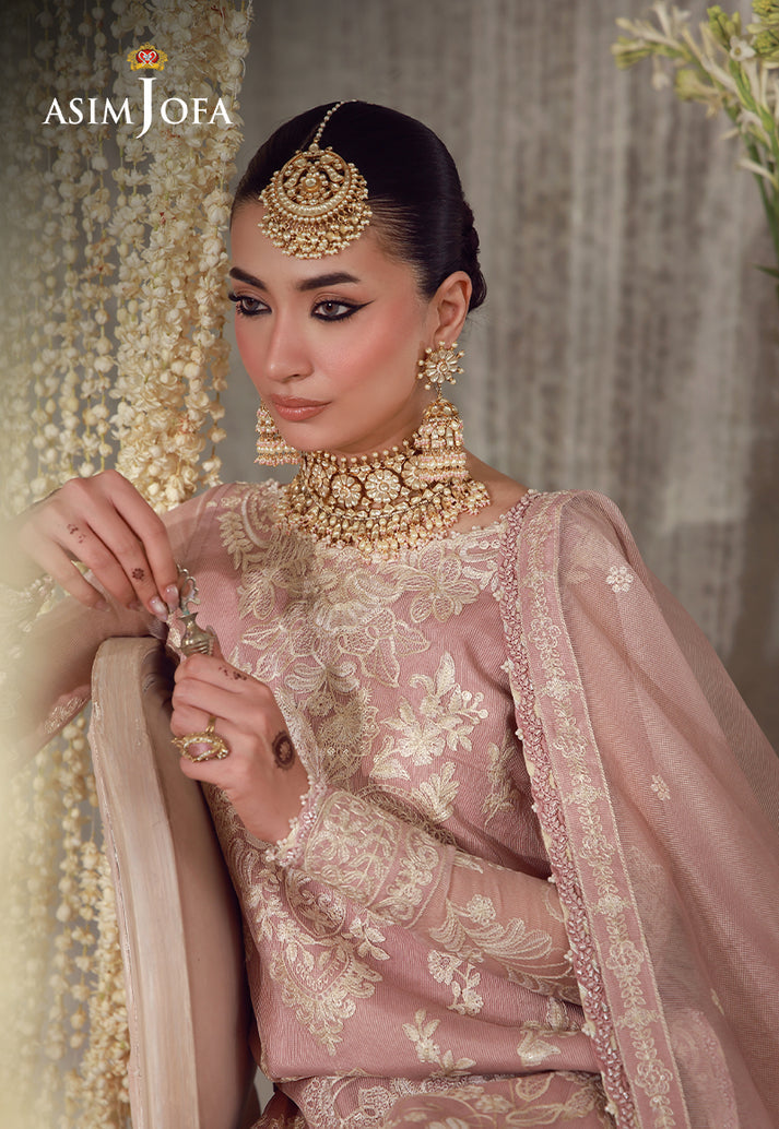 Buy asim jofa AJULFE-09 Embroidered  Suit 3 Pcs Unstitched | Women Summer Dress 2026.choose good quality brands like Maria b zainab Chottani, Hussain Rehar etc... Various Pakistani branded dresses summer fabric, elegant design, perfect for casual & formal wear also shop eid collections from khaslibaas .delivery available in UK, USA, Canada, UAE, Dubai and other countries... 