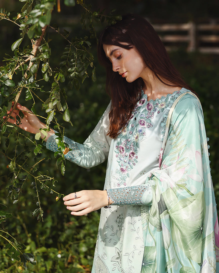 Buy Mushq Solace Ombre Chikankari  Tranquil Muse– Luxury Unstitched Lawn Suit 2026 | Women Summer Dresses 2026.choose good quality brands like Maria b zainab Chottani, Hussain Rehar, sobia nazir, Qalamkar, asim jofa etc... Various Pakistani branded dresses summer fabric, elegant design, perfect for casual & formal wear also shop eid collections from khaslibaas .delivery available in UK, USA, Canada, UAE, Dubai, Australia and other countries... 