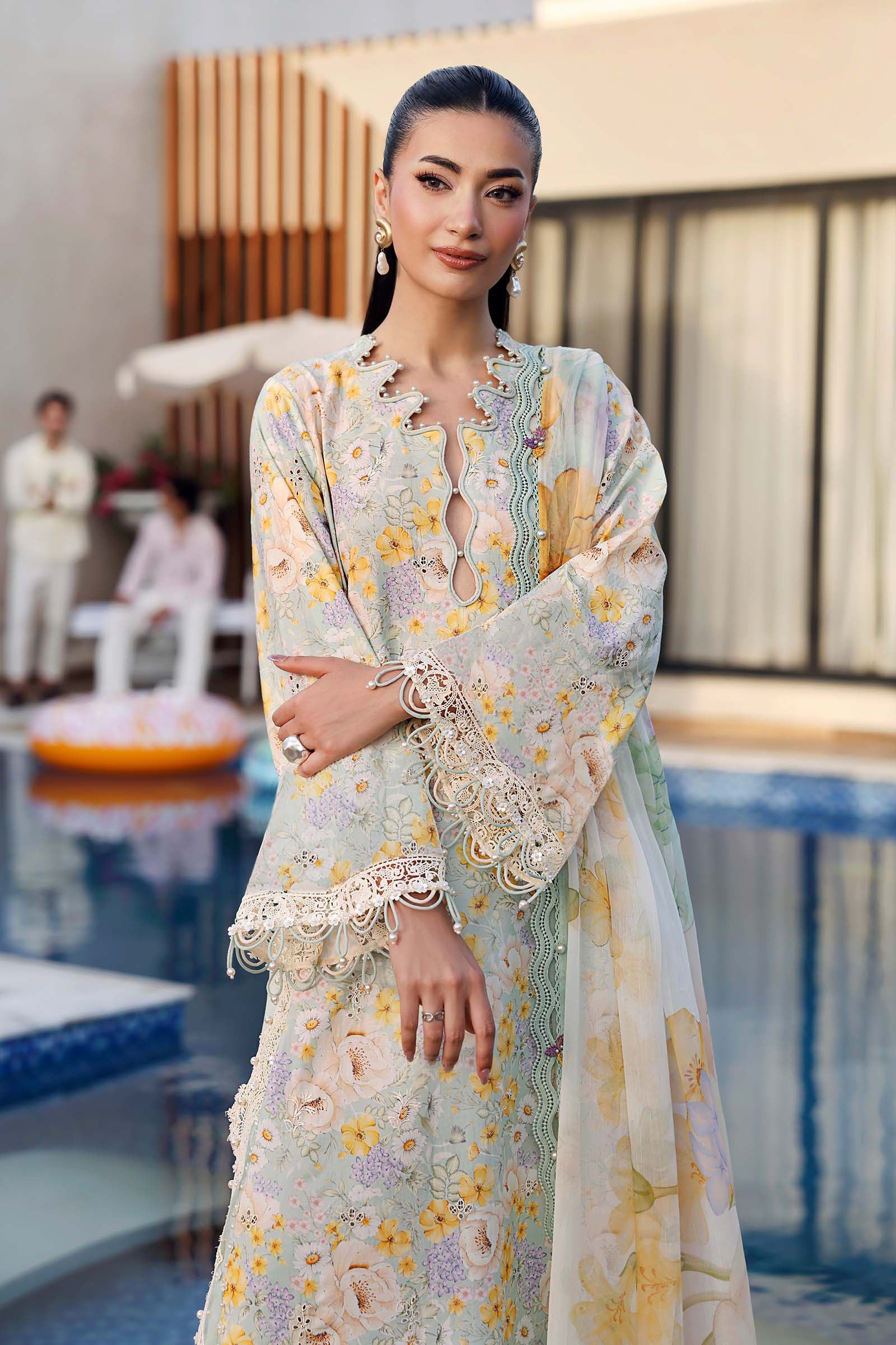 Buy from khaslibaas mariab premium 3 piece unstitched embroidered lawn suit for women (MPT-3007-A).choose good quality brands like Maria b Sobia Nazir Various Pakistani branded dresses summer fabric, elegant design, perfect for casual & formal wear.delivery available in UK, USA, Canada, UAE, Dubai and other countries... 