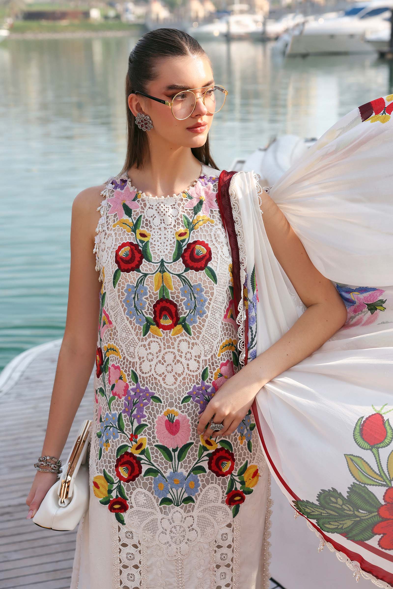Buy from khaslibaas mariab Luxury 3 piece unstitched embroidered lawn suit for women ( D-2610-A).choose good quality brands like Maria b Sobia Nazir Various Pakistani branded dresses summer fabric, elegant design, perfect for casual & formal wear.delivery available in UK, USA,Australia, Canada, UAE, Dubai and other countries... 