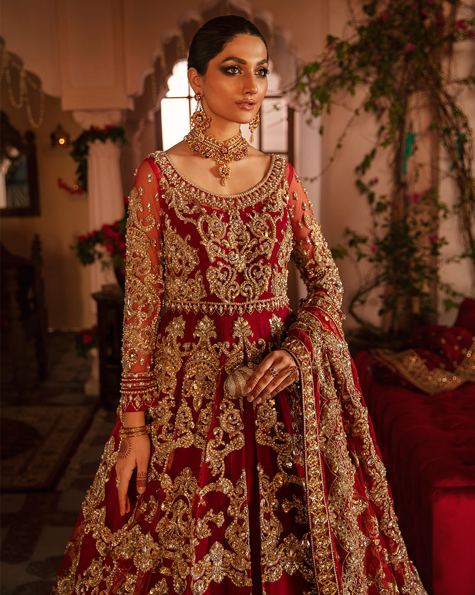 Gulrukh Red Bridal Collection