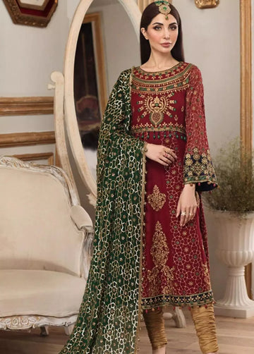 Buy Mohagni Embroidered Chiffon Suits Unstitched 3 Piece DD-20-03 – Festive Collection. choose good quality brands like Maria b zainab Chottani, Hussain Rehar etc... Various Pakistani branded dresses summer fabric, elegant design, perfect for casual & formal wear also shop eid collections from khaslibaas .delivery available in UK, USA, Canada, UAE, Dubai and other countries... 